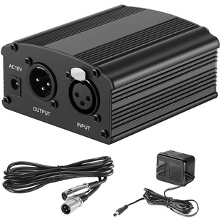 48v phantom power supply connection condenser microphone large diaphragm USB interface power supply live equipment adapter power supply