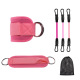 A pair of ankle buckle 3 with latex tube [including net bag]]