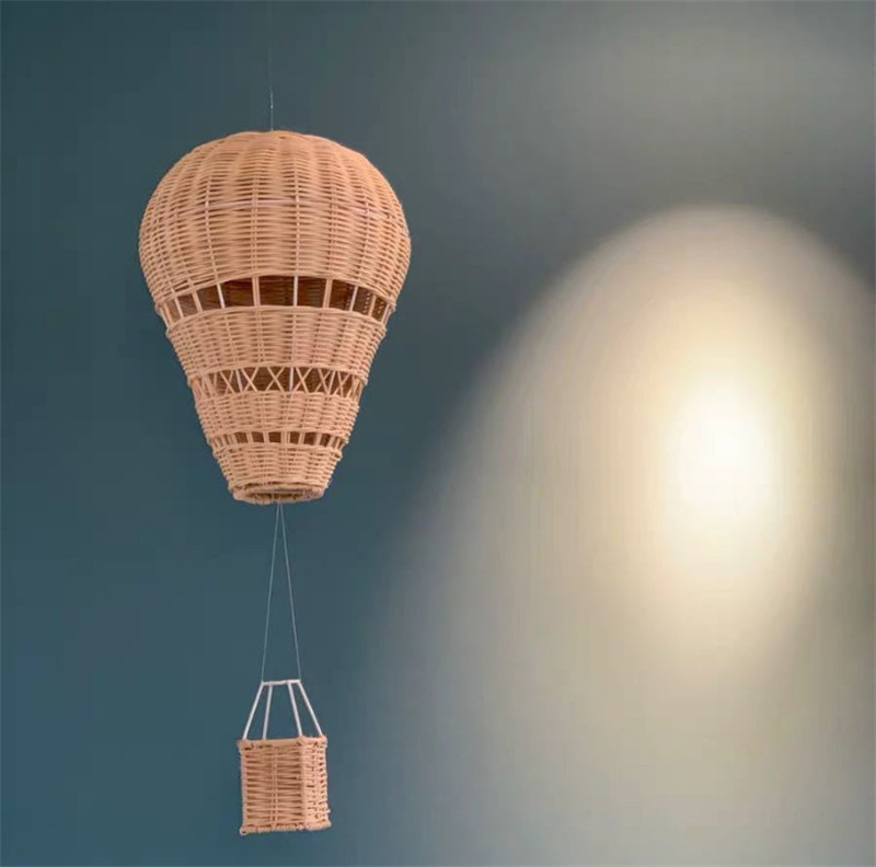 INS-style handmade Rattan woven hot air balloon children's room preschool place photography props photography agency household supplies