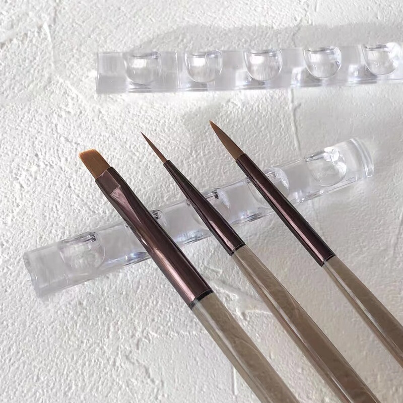 ネイルアート用品透明アクリル置きペンホルダー光治療ペンカラーペン収納ペンホルダー5格水晶ペンホルダー|undefined