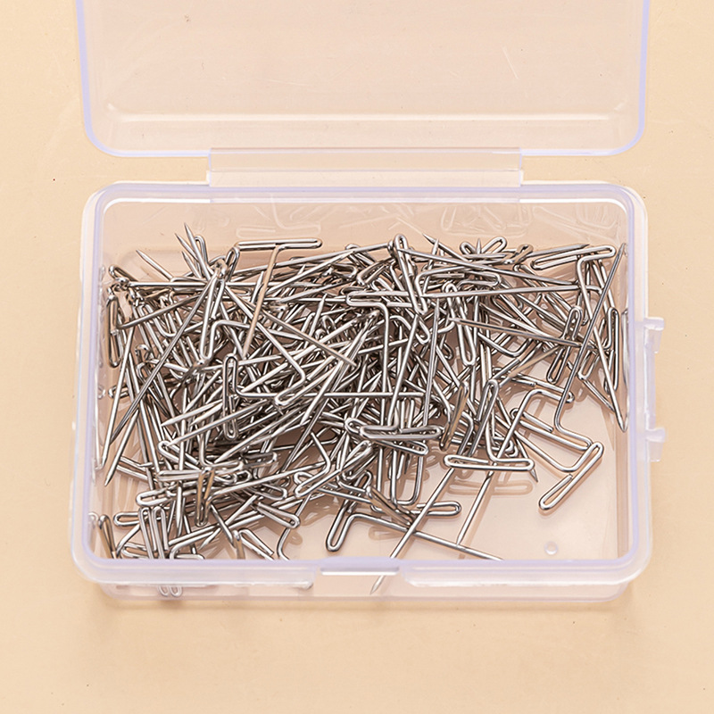 Amazon Metal T-shaped Steel Needle T-shaped Needle Wig Hair Extension Fixing Needle Cross-border T-shaped Needle Positioning Needle T-shaped Needle Boxed