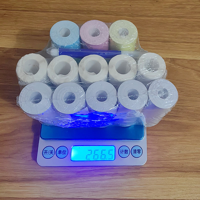 Cross-border small printer paper 10-year label color self-adhesive transparent sticker mini printer paper
