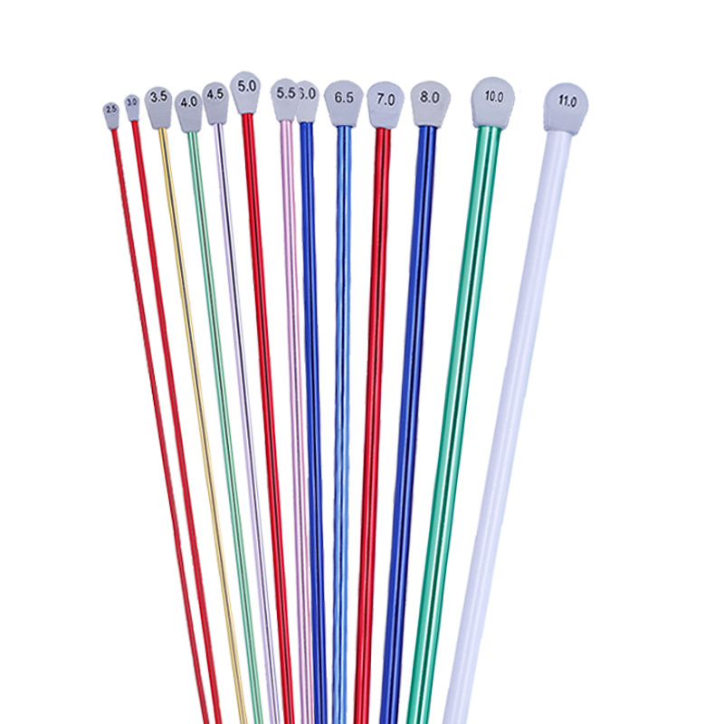 Knitting tool sweater needle Afghan color (SKC aluminum crochet with beads 35CM)
