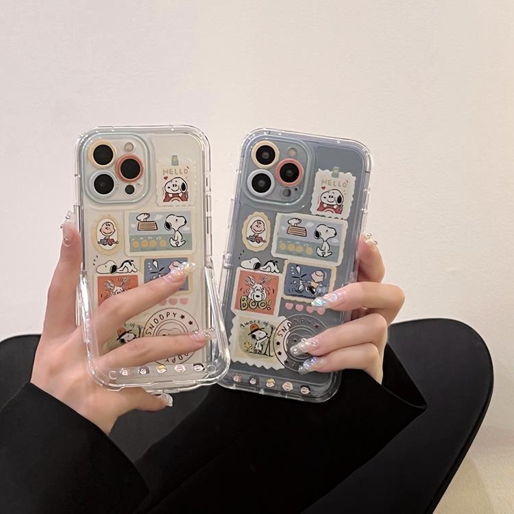 可愛卡通小狗適用iphone14pro max蘋果13手機殼12透明11小清新15