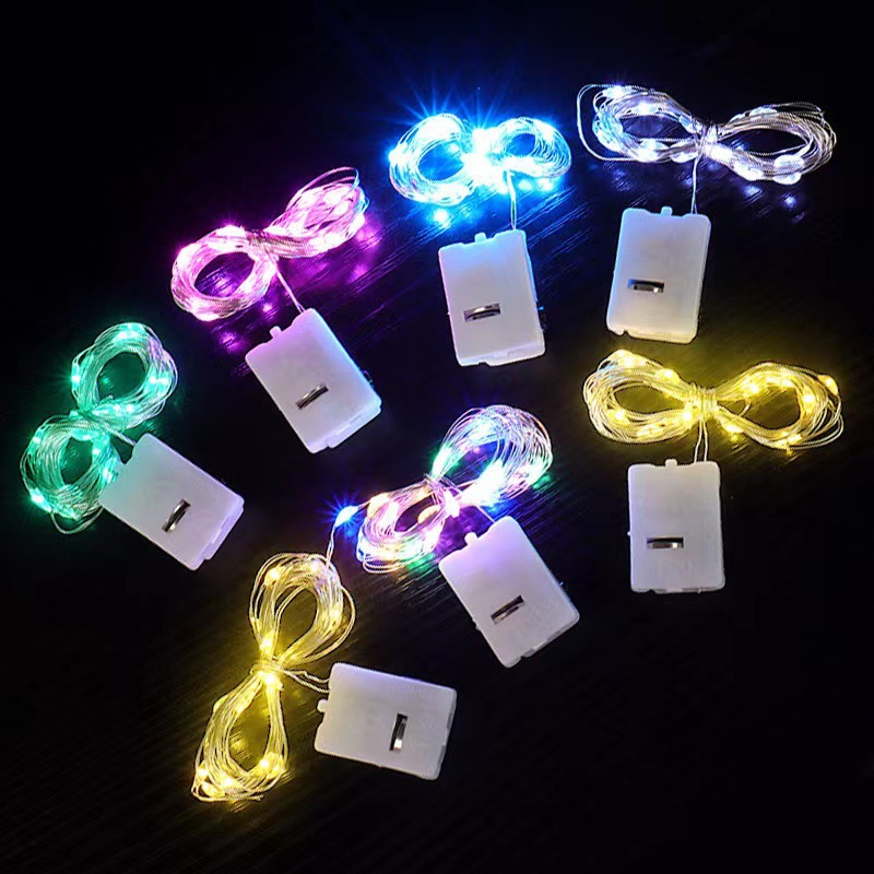 LED flash cross-border copper wire string lights gift box lights with decorative star lights string lights wholesale