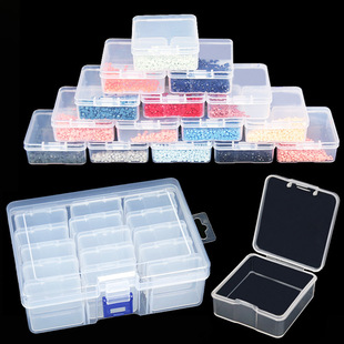 Diamond Painting Storage Box Large Size Diamond Box Transparent Plastic DIY Packing Box Rice Beads Nail Art Parts Box