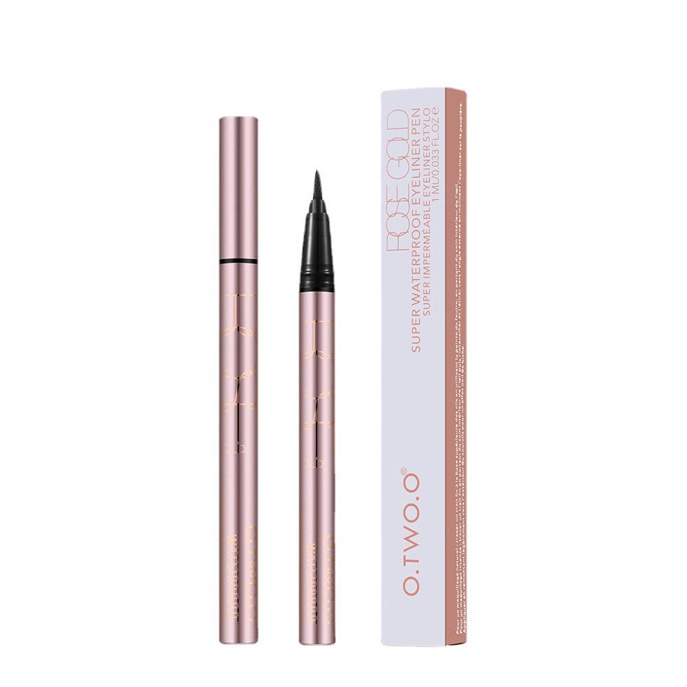 O.TW O rose gold Eyeliner fountain pen one-stroke molding matte sweat-proof makeup non-decolorization Eyeliner