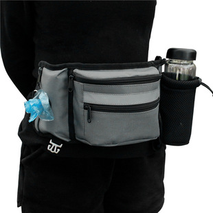 Factory spot pet training waist bag dog walking bag dog training backpack multi-functional dog snack bag waterproof anti-dirty mat
