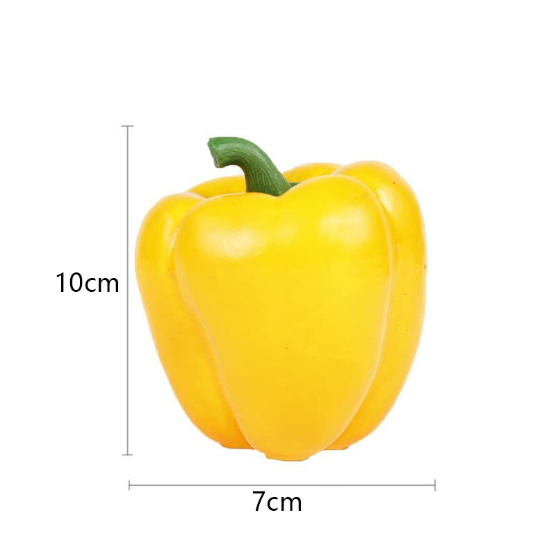 Simulation Vegetable Pepper Sweet Pepper Vegetable Pepper Model Restaurant Home Decoration Shooting Props Kindergarten Early Education Props
