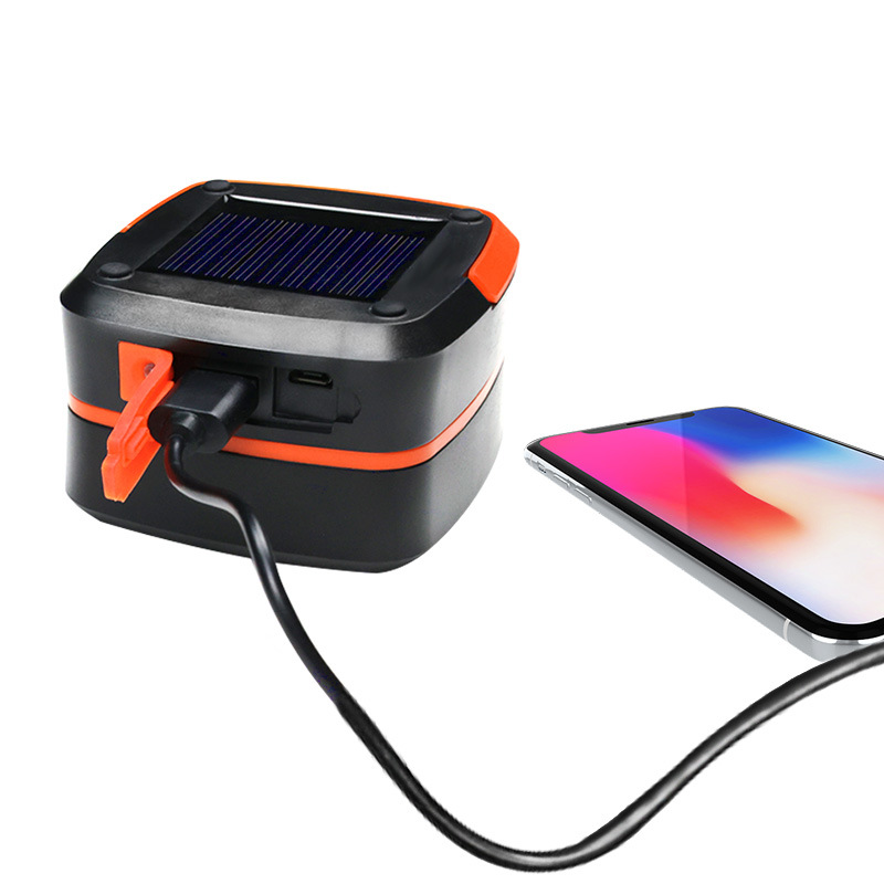 Cross-Border solar multi-functional lighting camping LED lights emergency charging treasure flashlights outdoor hiking tent lights