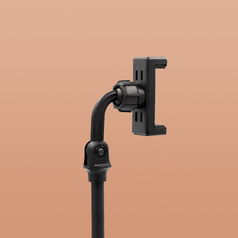 Disc mobile phone bracket lazy live mobile phone clip desktop retractable lifting rotating selfie stand watching TV stand