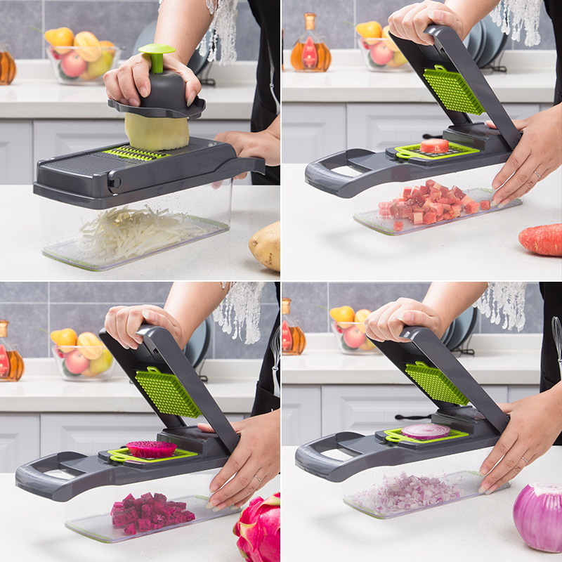 メーカー直販野菜切り器神器多機能丁切り器マッシュポテト糸切り器削り器家庭用糸拭き器|undefined