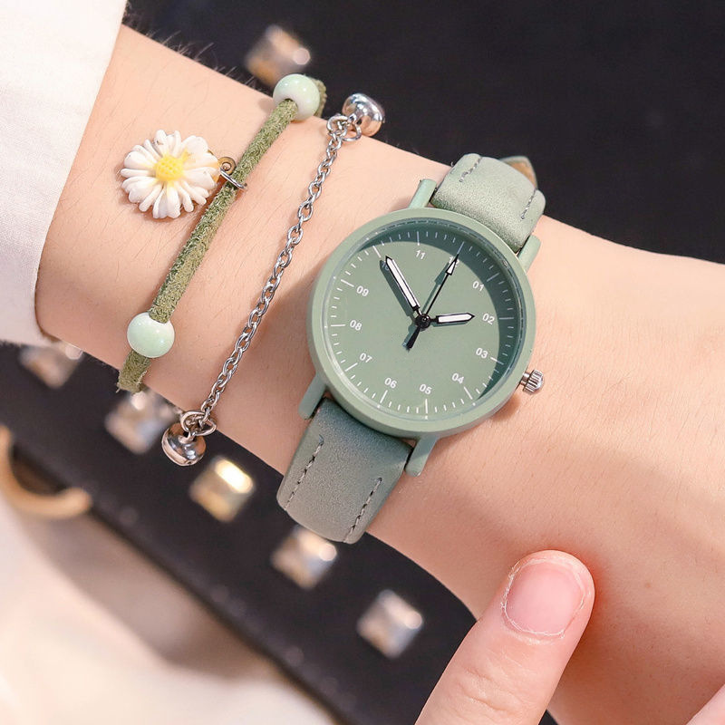 Simple Temperament Women's Watch ins Style Girl's Middle School Girl's Fresh Style Antique Mori Style Antique Style Watch
