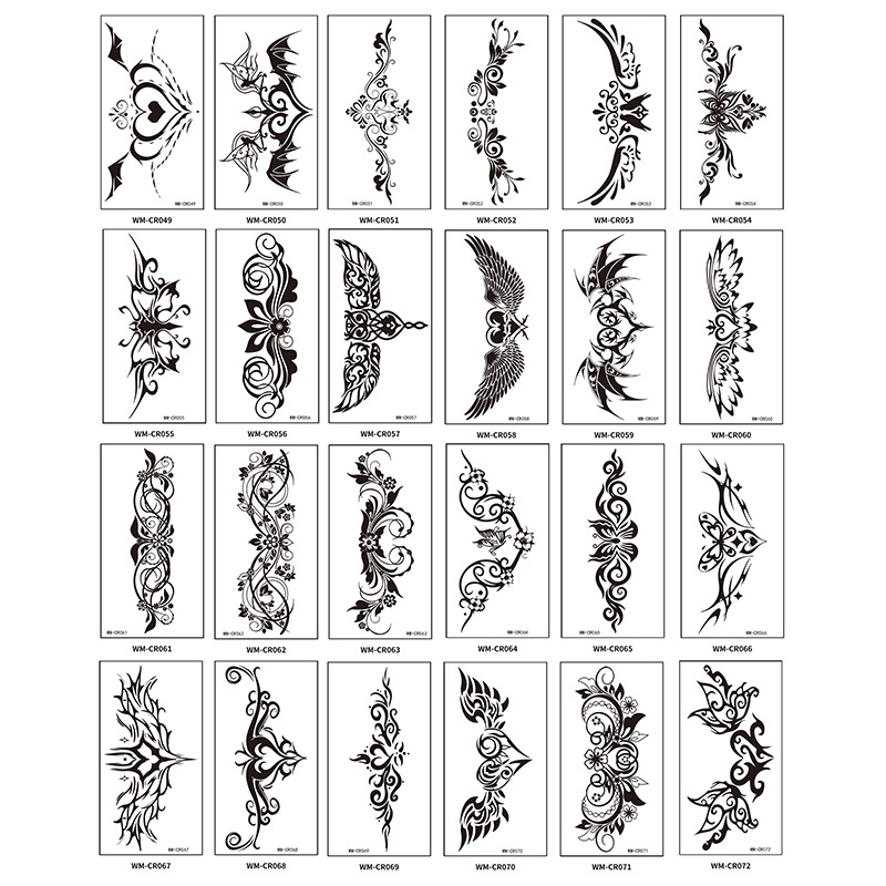 Succubus Waterproof Tattoo Sticker Goddess Sexy Tattoo Sticker Chest Abdomen Alternative Adult Tattoo Sticker Temporary Tattoo Sticker