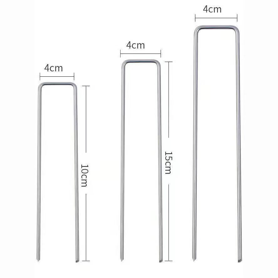 Anti-grass cloth U-shaped nail drip irrigation pipe film holder cement blanket geotextile grille fence ground plug lawn nail