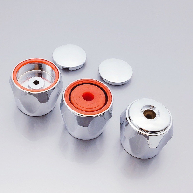 Faucet plumbing accessories plastic Diamond handwheel faucet ceramic valve core handle Red Blue Circle wheel repair