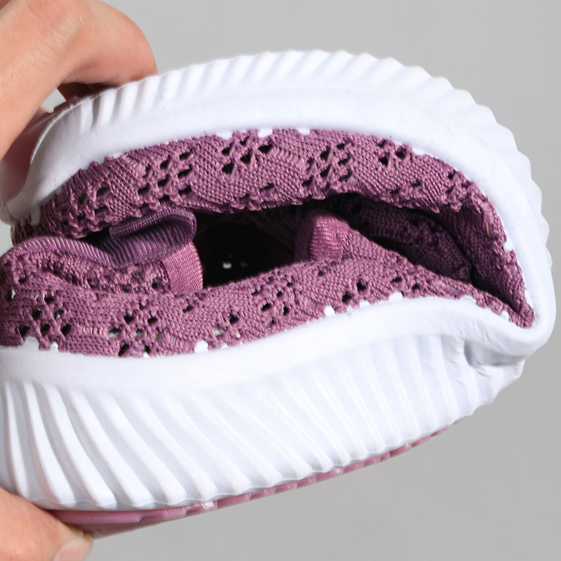 Mesh Shoes Women's 2021 New Cross-border Fly-woven Sneakers Soft-soled Shoes Summer Breathable Mesh Shoes Amazon Daifa