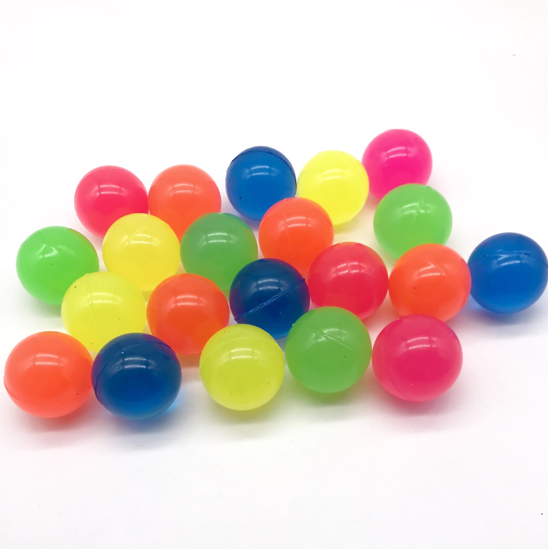 Solid color solid rubber elastic ball monochrome color children Elementary School toys pinball Yiwu factory wholesale