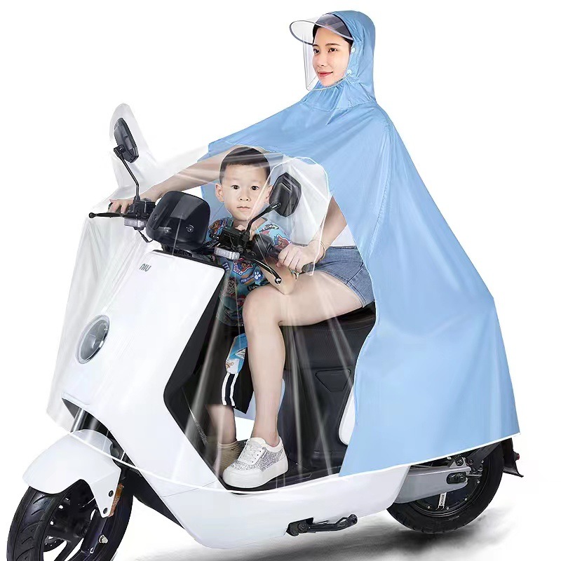 A generation of postage raincoat poncho padded long single double conjoined raincoat riding motorcycle electric poncho