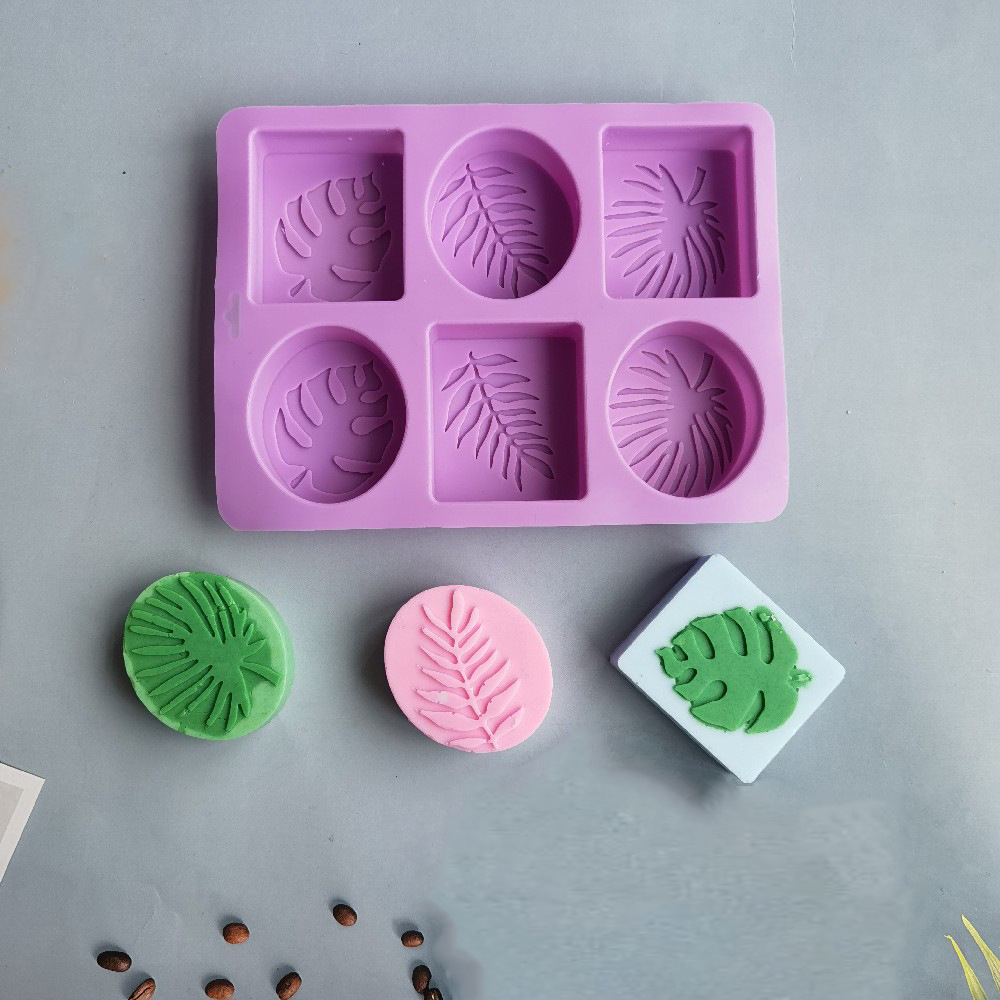 6 Consecutive Square Oval Leaves 604 Silicone Mold Aromatherapy Handicrafts Making Soap Mold Candle Cake Mold
