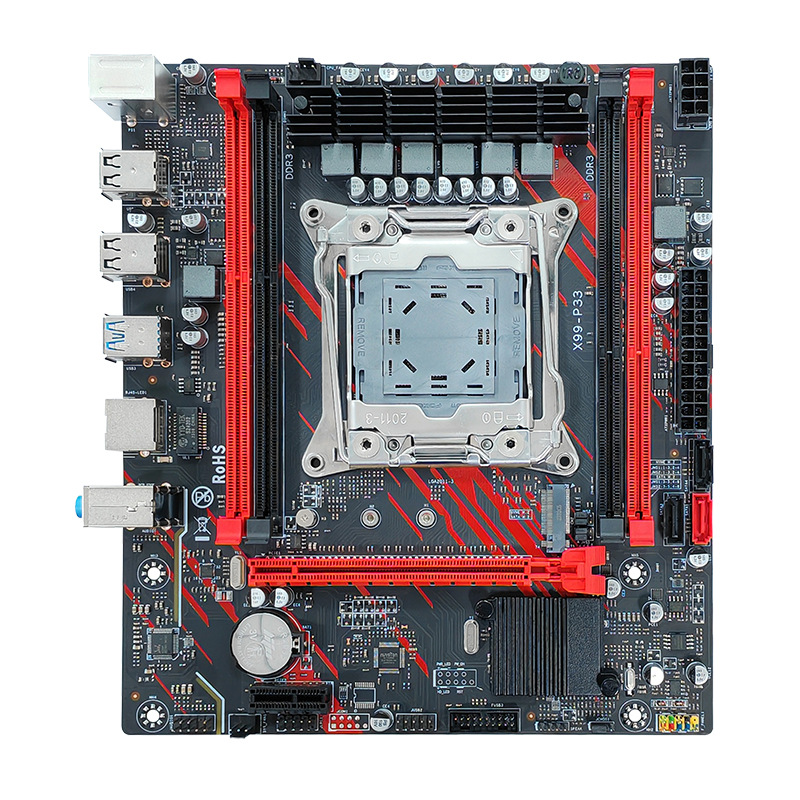 Новая X99 Материнская плата LGA2011-3 Pin Настольный компьютер Материнская плата C612 Оригинальный чип DDR3 совместим с 2673V3