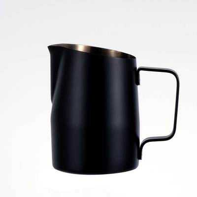 Oblique stainless steel pull Flower Cup barista pull flower cylinder oblique bubble cup manufacturers wholesale