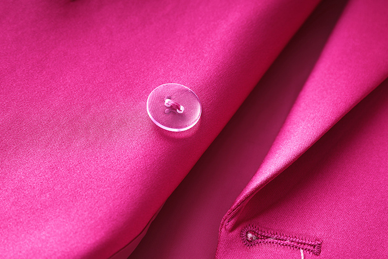 High-end French Retro Spring and Summer Sanding Bright Noodles Niche Design Suit Jacket Vest Skirt Three-piece Set_voghion.com