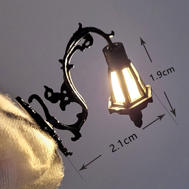 Building sand table model micro landscape ornaments lamp model accessories garden lamp