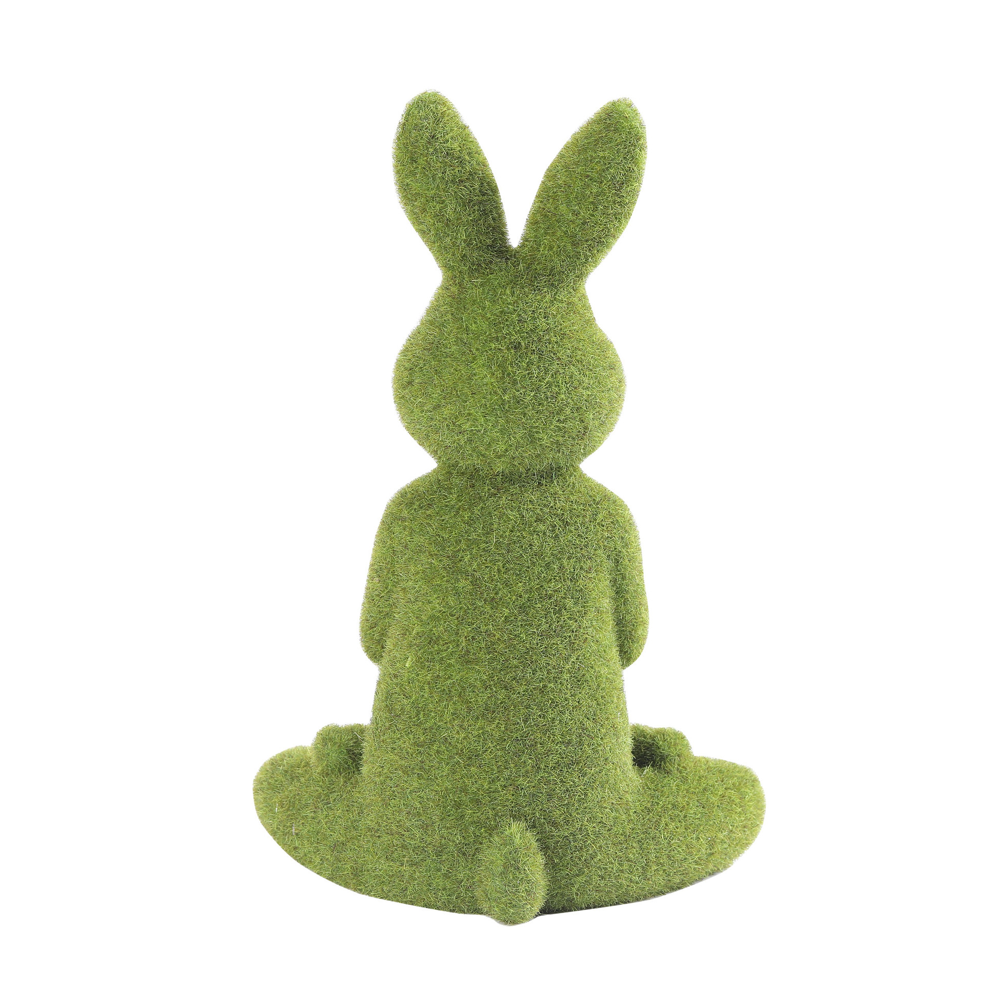 Easter Grass Courtyard Flocking Rabbit Decoration Creative Home Garden Animal Decoration Yoga Moss Rabbit