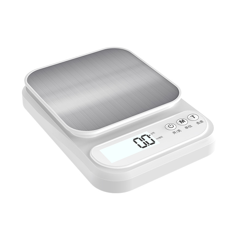 Kitchen scale household stainless steel electronic scale a batch of small rechargeable baking food scale high precision gram weighing