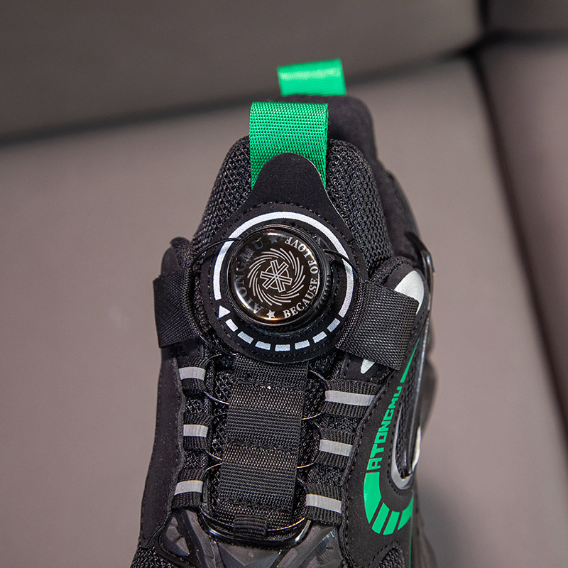 Swivel Button Children's Sports Shoes Mesh New Teen Casual Running Shoes Spring and Autumn Soft Sole Single Shoes for Boys and Girls
