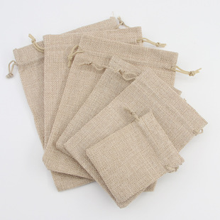 Factory spot bunk linen bag wholesale play jewelry storage bag zongzi jewelry imitation linen gift bag