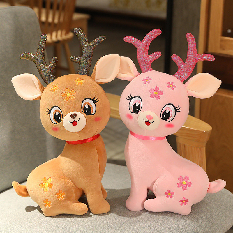 New Star Elk Plush Toy Doll Pillow Doll Children Lover Gift Christmas Plush Doll Wholesale