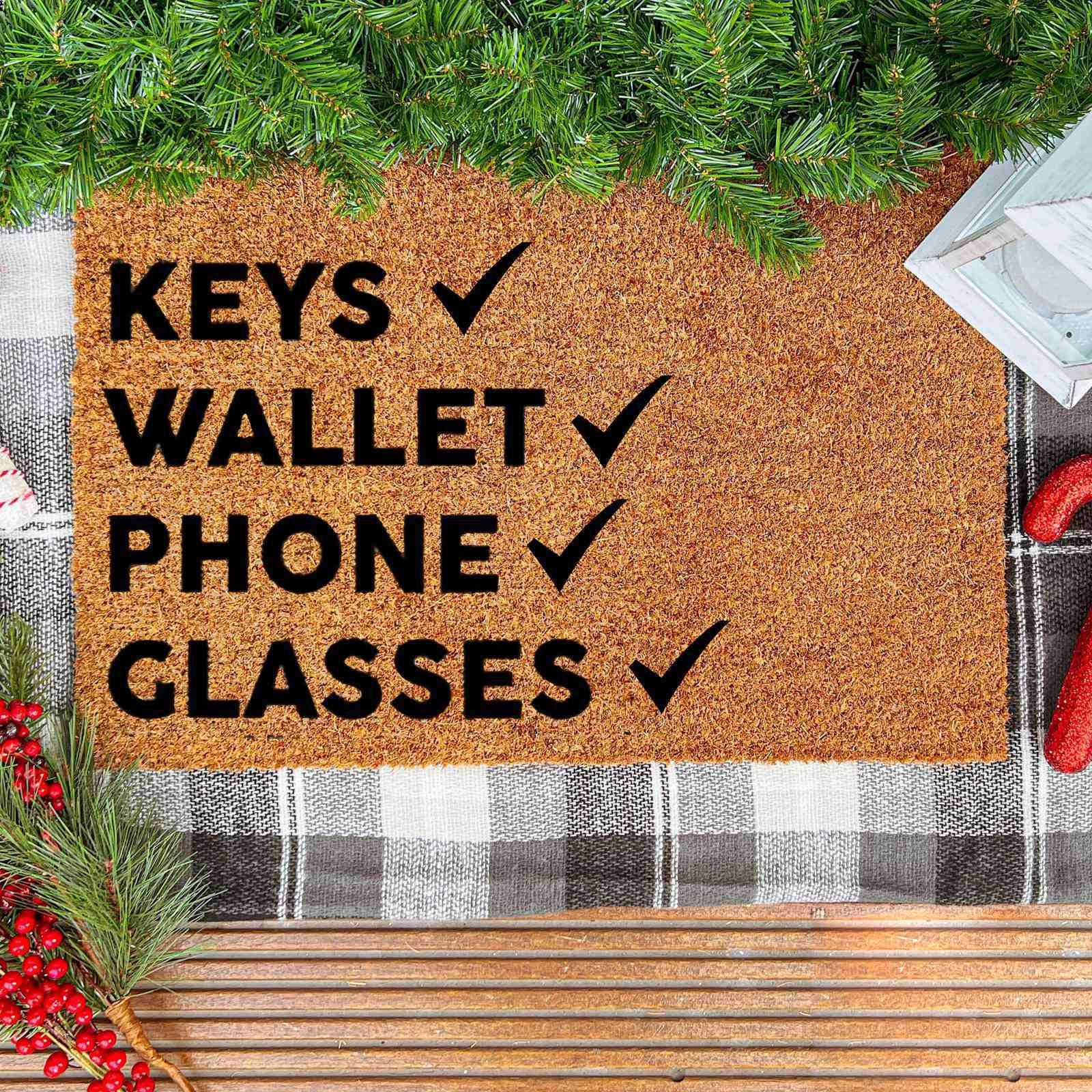 Cross-border Fun Simple Letter Entry Door Mat Water Absorbent Bathroom Entrance Floor Mat Entrance Foot Mat in stock_voghion.com