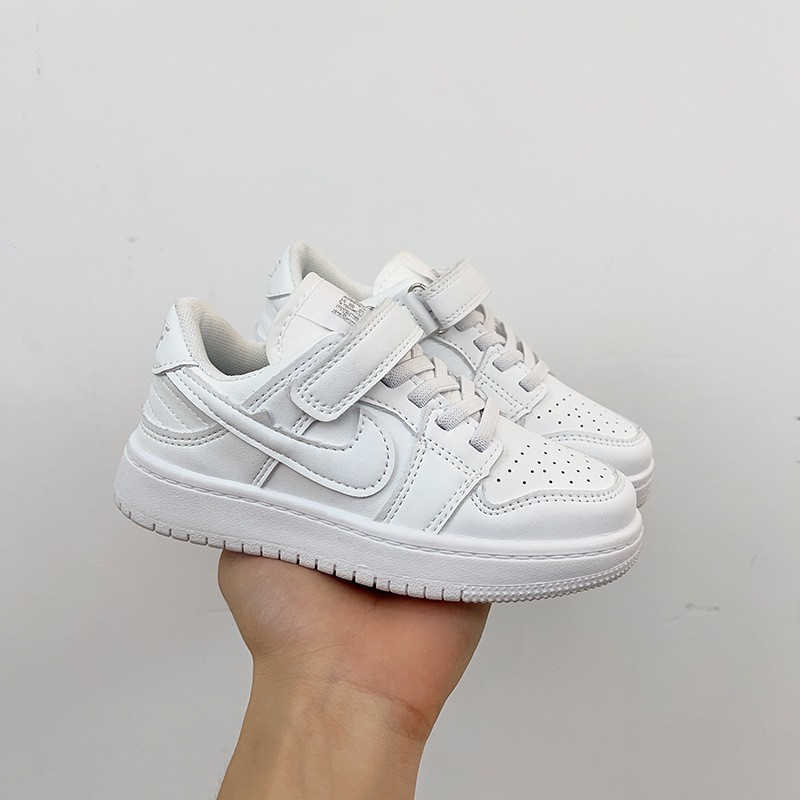 Children's low-top sneaker 2024 autumn new black and white panda shoes Air Force No. 1 white shoes aj children's shoes fashion brand