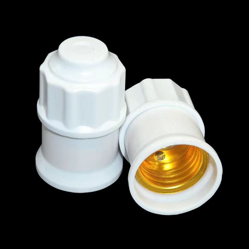 Factory direct supply thick drop-down pendant light socket bulb base E27 screw-in LED energy-saving pendant light holder