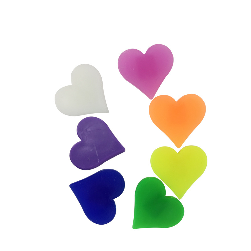 Factory wholesale bicycle heart-shaped spoke decorative colored beads plastic stroller love rainbow colored beads spoke buckle