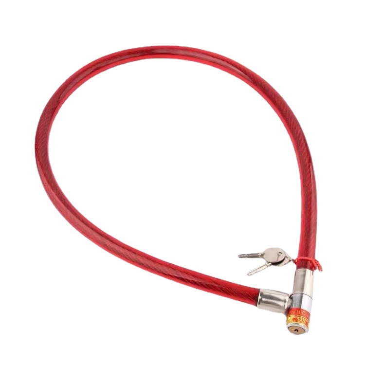 Manufacturers supply wire lock bicycle anti-theft lock motorcycle lock spot wholesale and retail bold Wire Lock