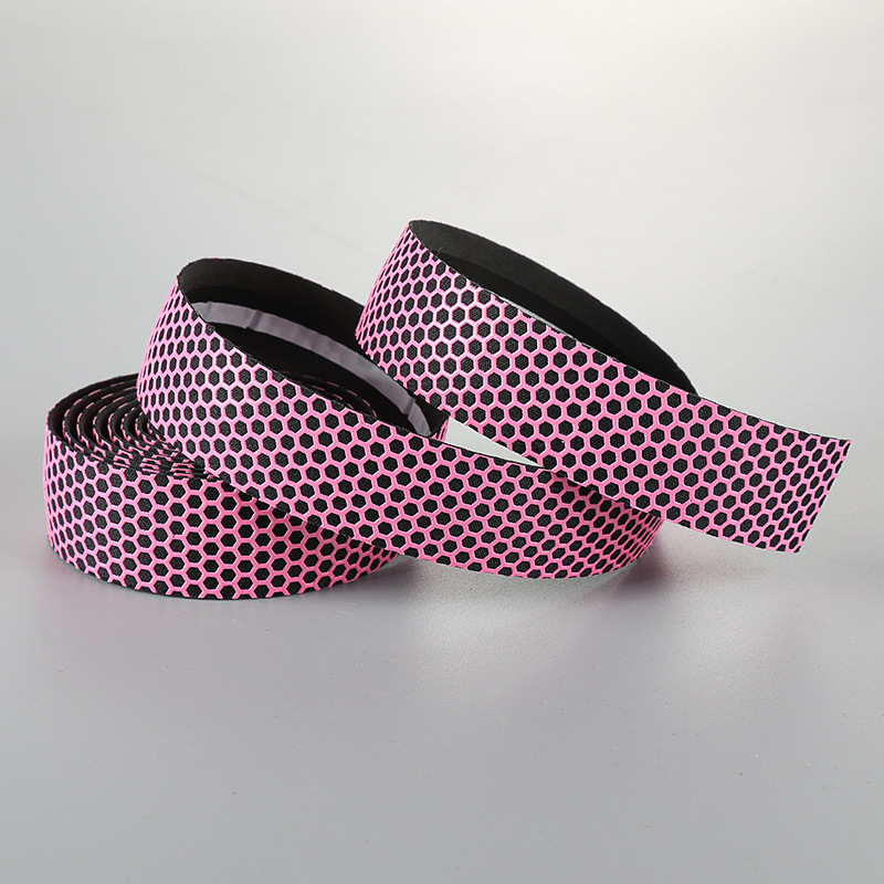 Mountain bike pattern strap road bike strap honeycomb silicone non-slip strap shock absorption strap riding equipment