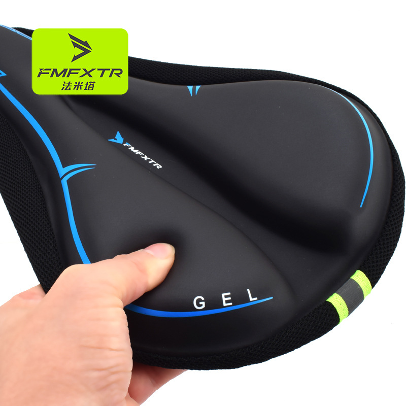 Bicycle cushion cover thickened silicone soft cushion mountain bike super soft seat cover car seat bicycle seat equipment cross-border