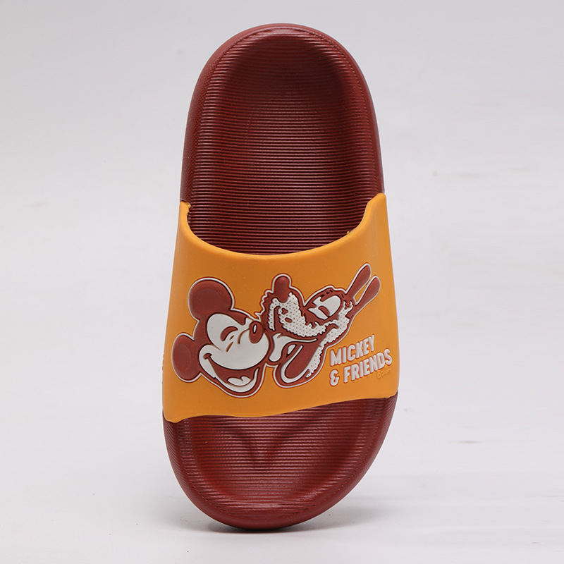 Disney Summer New Children's Sandals and Slippers Non-slip Home Indoor Bathroom Cute Cartoon Outer Wear Beach Shoes M