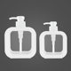 New transparent sub-bottling bathroom hand sanitizer sub-bottling plastic press bottle visual emulsion sub-bottling empty bottle