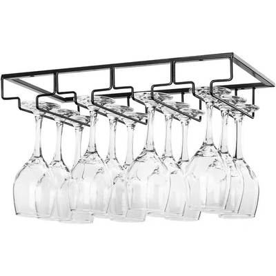 European Style Creative Wine Cup Holder Hanging Wine Glass Light Luxury High-end Goblet Hanger Double Row Inverted Wine Rack