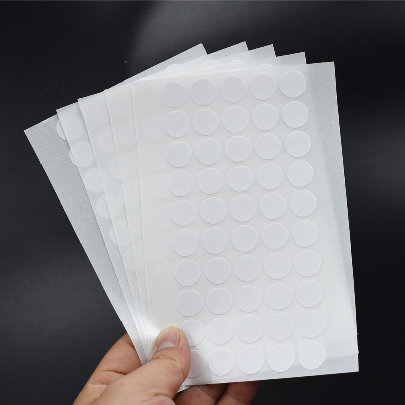 Round Non-woven Ultra-thin Double-sided Adhesive High-stick Eyebrow Nail Lip Nail Double-sided Adhesive Children's DIY Handmade Double-sided Adhesive Strip