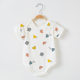 Summer Baby Wrap Fart Clothes Newborn Short-sleeved Thin Pajamas Baby Triangle Climbing Suit Hare Jumpsuit