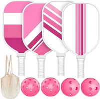 Pickleball Paddles Сертифицированный USAPA деревянный медиатор Ball Набор из 4 предметов прочная ракетка для медиаторов