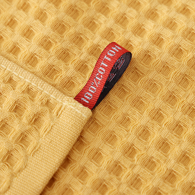Class A cotton waffle gauze square towel adult household small towel soft absorbent Japanese cotton hanging towel wholesale