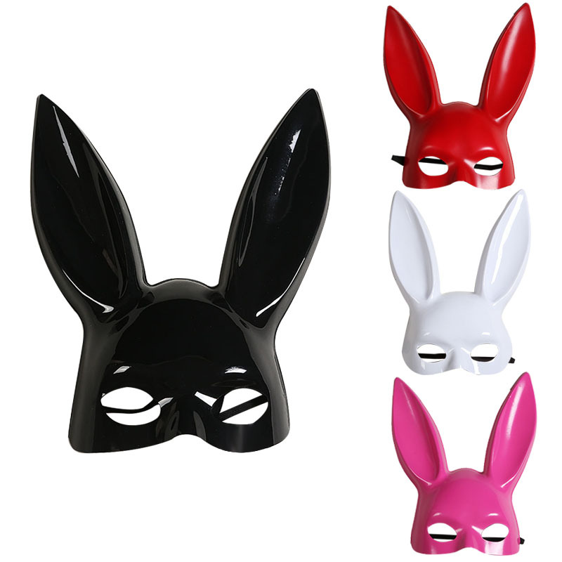 Christmas gift bar KTV nightclub party decoration halloween princess bunny sexy bunny fluff mask