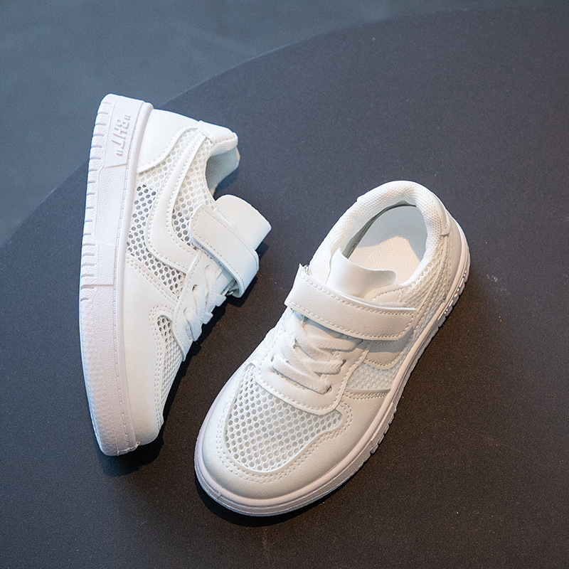 Air Force No. 1 children's board shoes 2024 Summer new girls' breathable sports boys' performance campus white shoes fashion