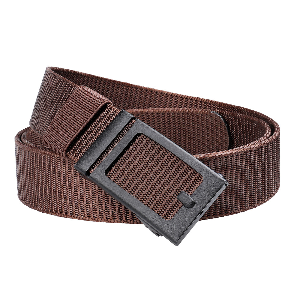 New Toothless Automatic Buckle Belt Men's Nylon Braided Belt Outdoor Casual Breathable Belt All-match Belt